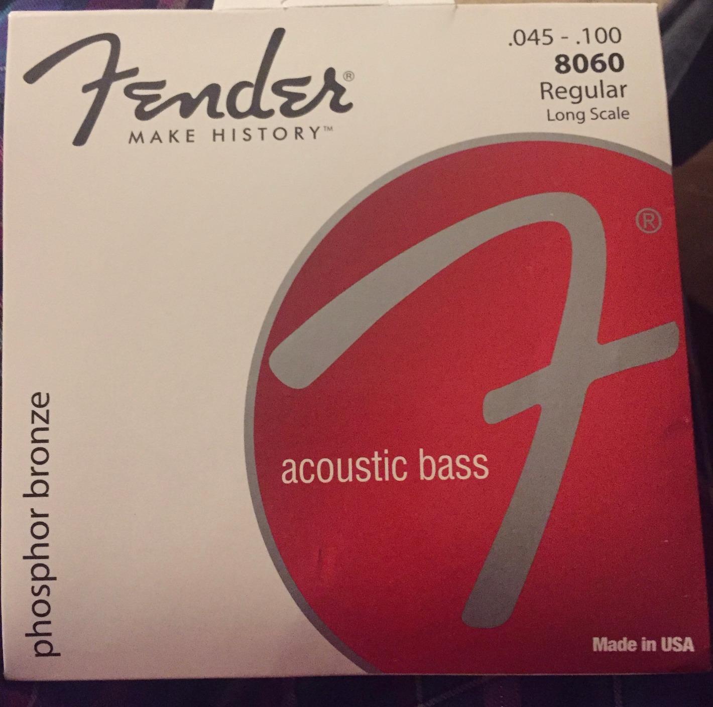 Fender 7060 Acoustic Bass Strings, Phosphor Bronze .045-.100 customer photo 1
