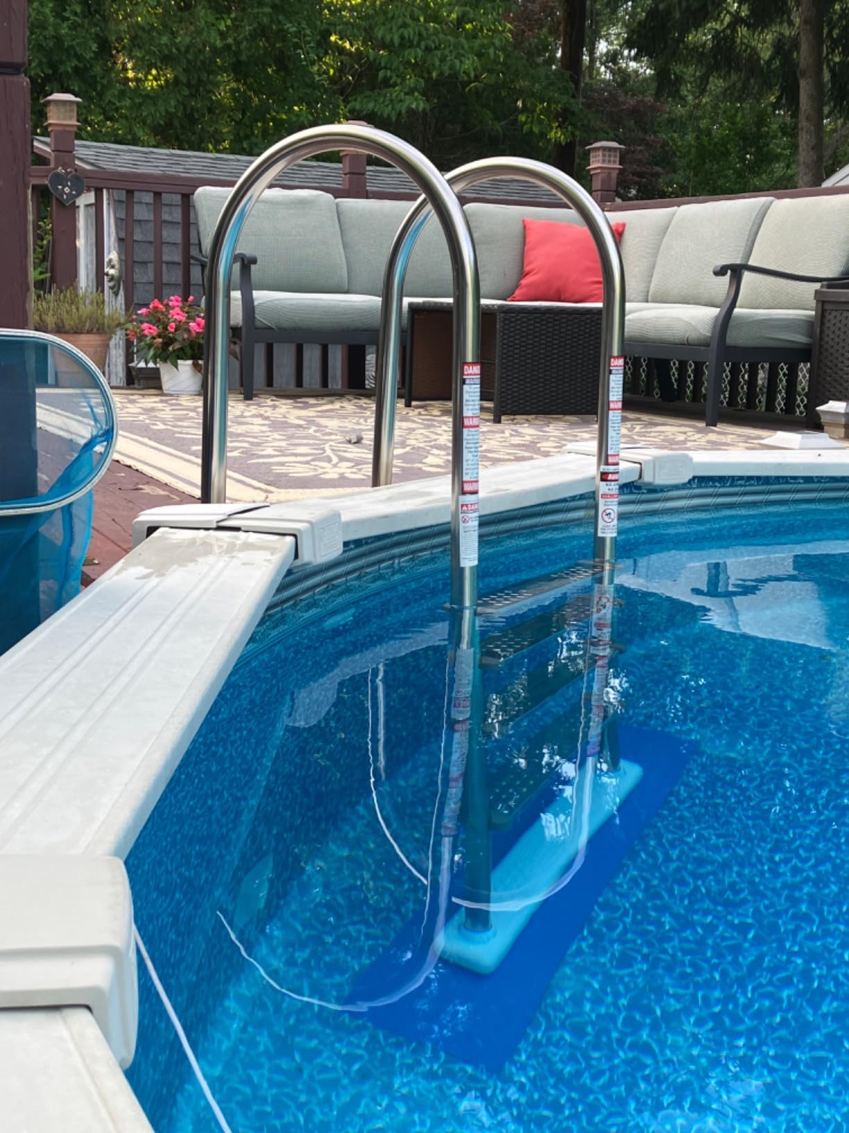 Blue Wave Premium Stainless Steel in-Pool Ladder for Above Ground Pools customer photo 2