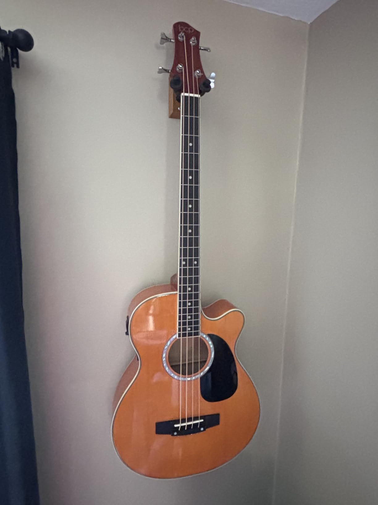 Best Choice Products Acoustic Electric Bass Guitar, Full Size 4 String, Fretted Bass Guitar w/Padded Gig Bag - Black customer photo 2