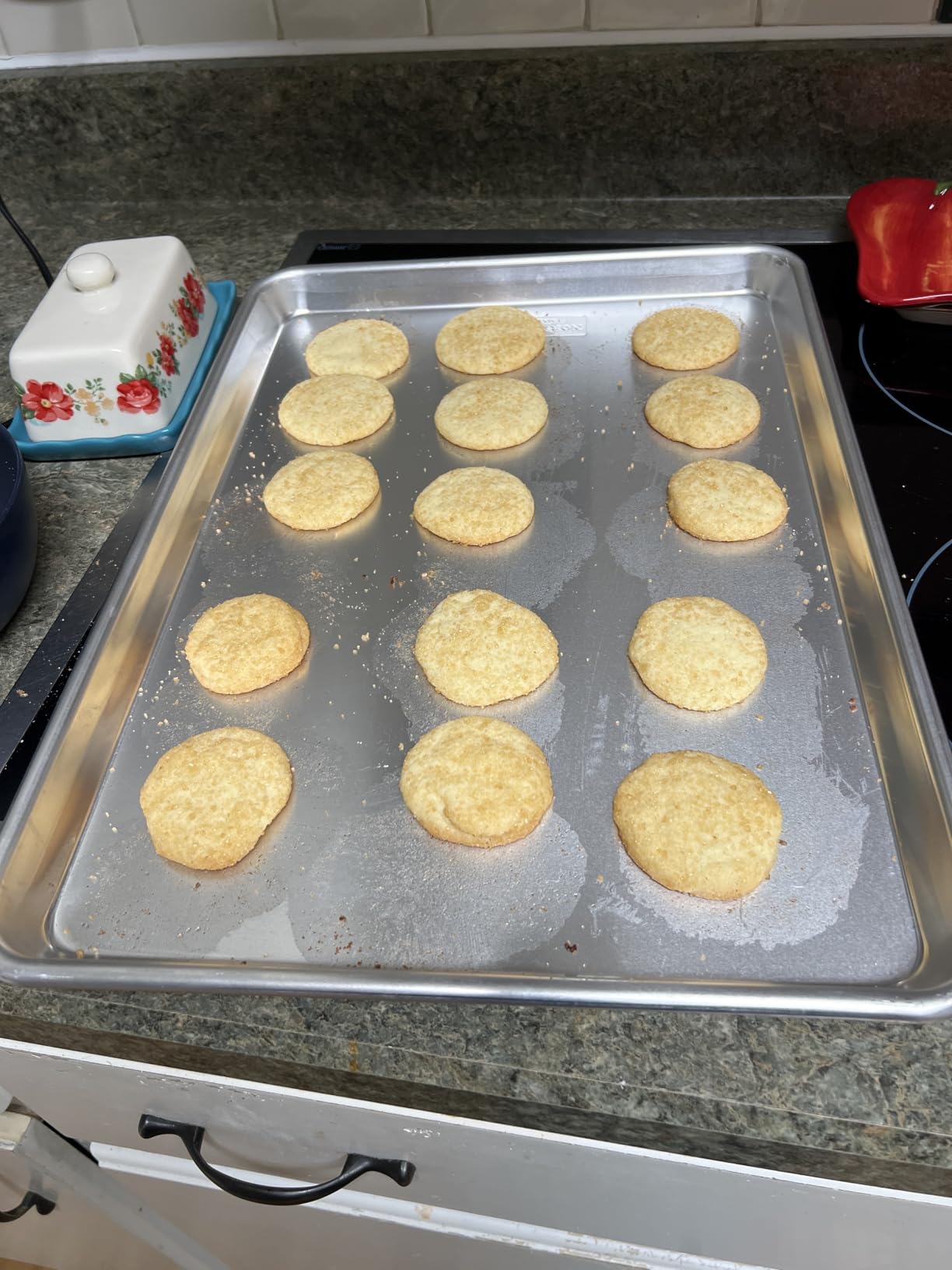 Nordic Ware Naturals Half Sheet - USA Made Aluminum Commercial Quality Sheet Pan for Baking or Roasting, Encapsulated Galvanized Steel Rim Prevents Warping, 2-Pack customer photo 1