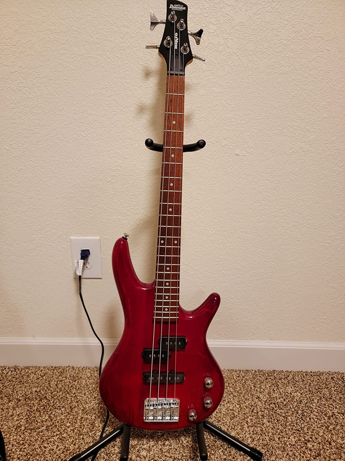 Ibanez Gio SR miKro Short Scale 4 String Electric Bass - Metallic Purple customer photo 2