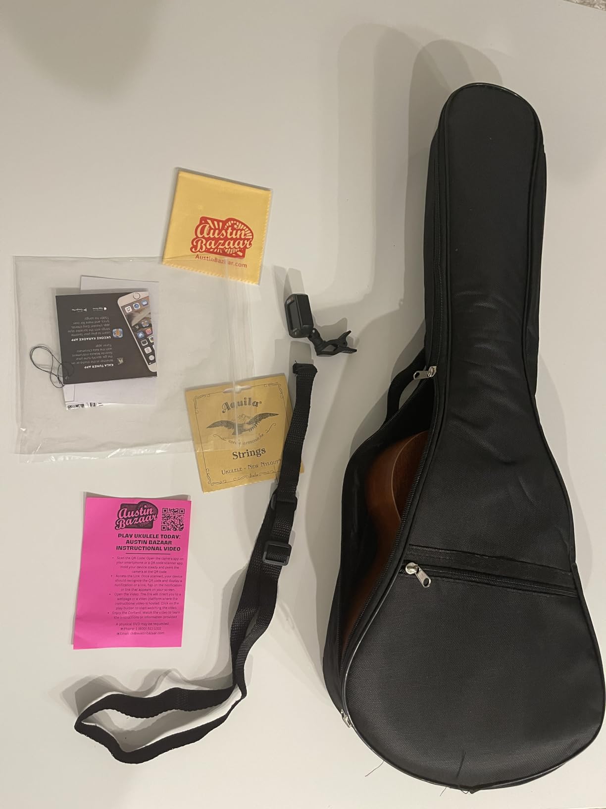 Kala MK-T Makala Tenor Ukulele Bundle with Gig Bag, Tuner, Strap, Aquila Strings, Online Lessons, Austin Bazaar Instructional DVD, and Polishing Cloth customer photo 1