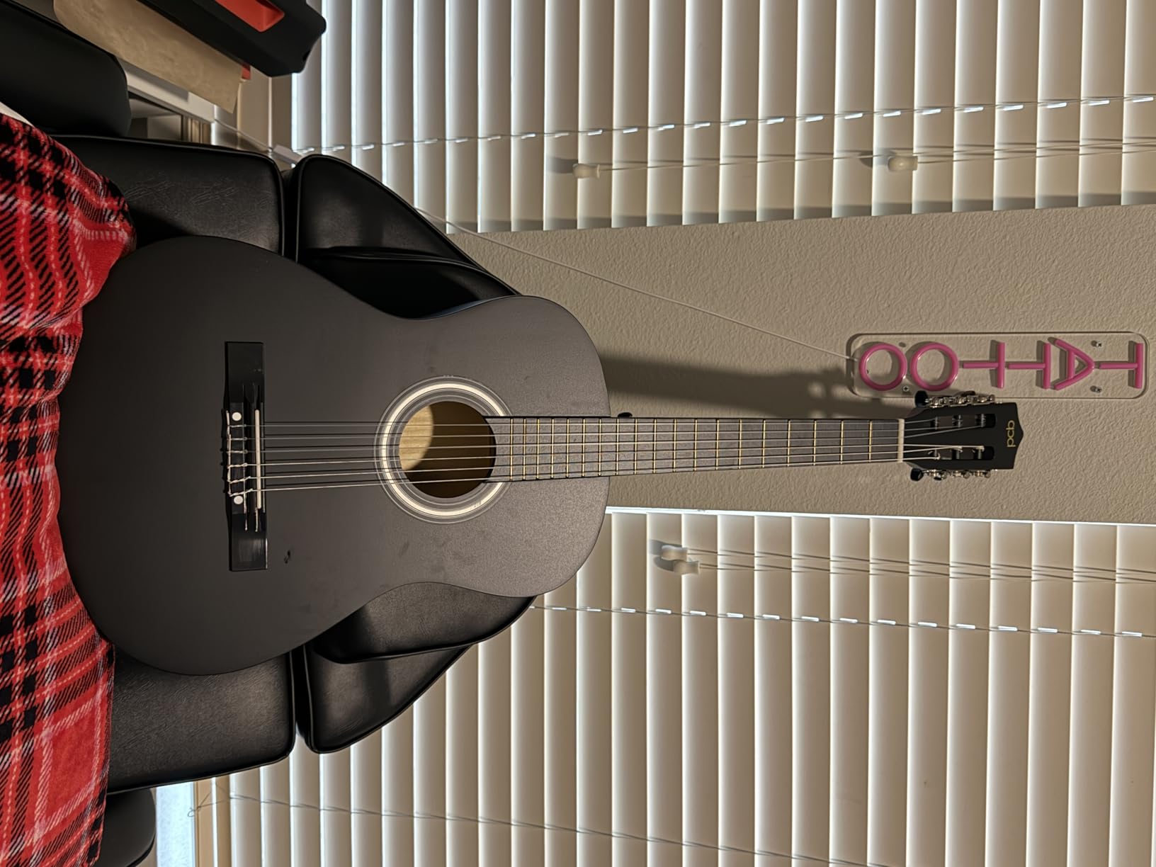Best Choice Products 38in Beginner All Wood Acoustic Guitar Starter Kit w/Gig Bag, 6 Picks, Nylon Strings, Strap w/Pick Holder - Pink customer photo 1