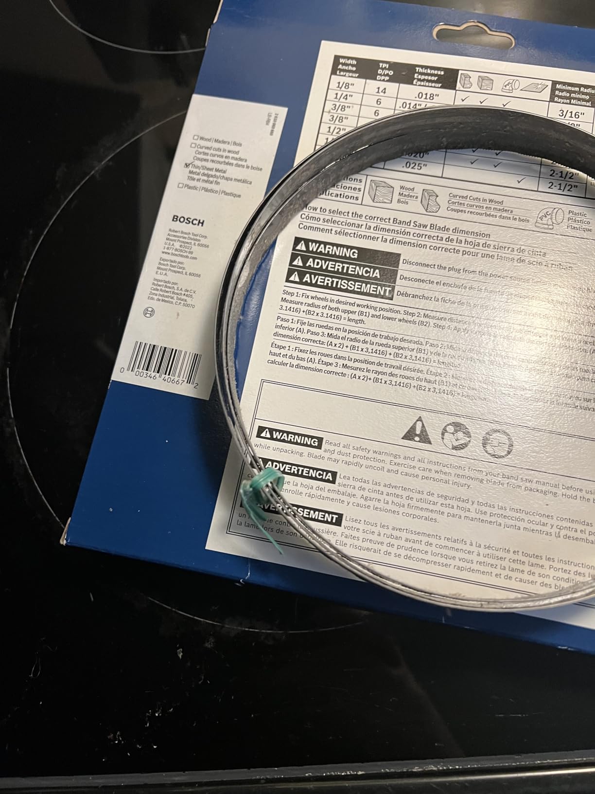 Bosch BS6412-24M 64-1/2 in. 24 TPI Metal Cutting Stationary Band Saw Blade customer photo 1