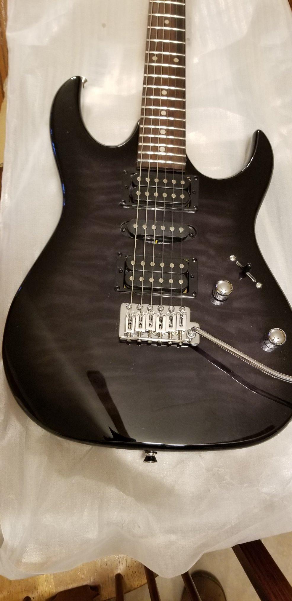 Ibanez GIO Series GRX70QA - Transparent Blue Burst customer photo 1