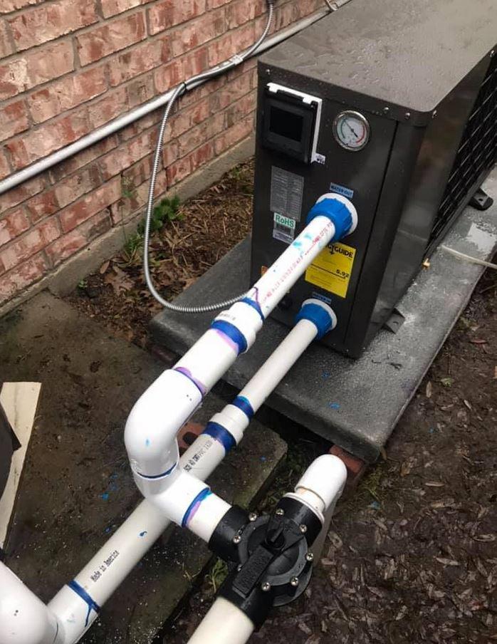 FibroPool Pool Heat Pump - 55,000 BTU Electric - FH255 - Titanium customer photo 1