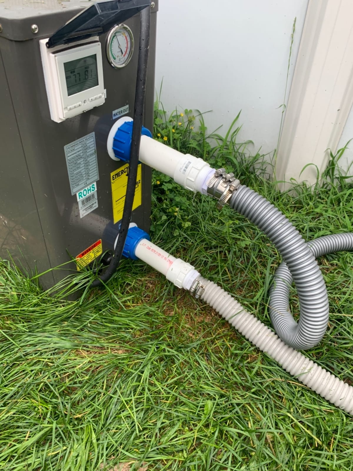 FibroPool Pool Heat Pump - 55,000 BTU Electric - FH255 - Titanium customer photo 2