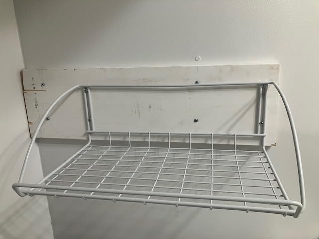 ClosetMaid 8278 18-Inch Wide Laundry Utility Hanger Shelf, White customer photo 1