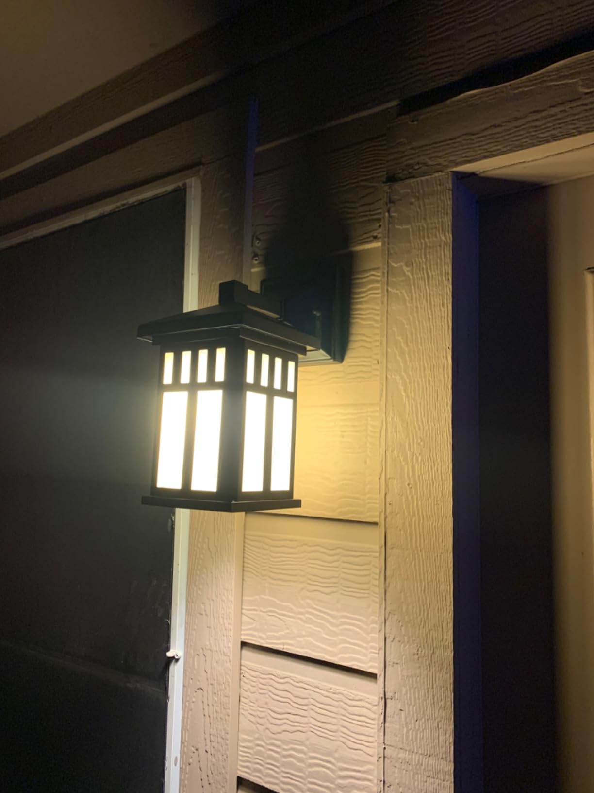 Westinghouse 6732800 Burnham One-Light Exterior Wall Lantern on Steel with Honey Art Glass, Oil Rubbed Bronze Finish, 1 Pack customer photo 1