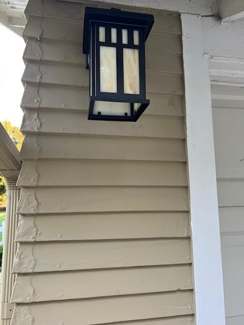 Westinghouse 6732800 Burnham One-Light Exterior Wall Lantern on Steel with Honey Art Glass, Oil Rubbed Bronze Finish, 1 Pack customer photo 2