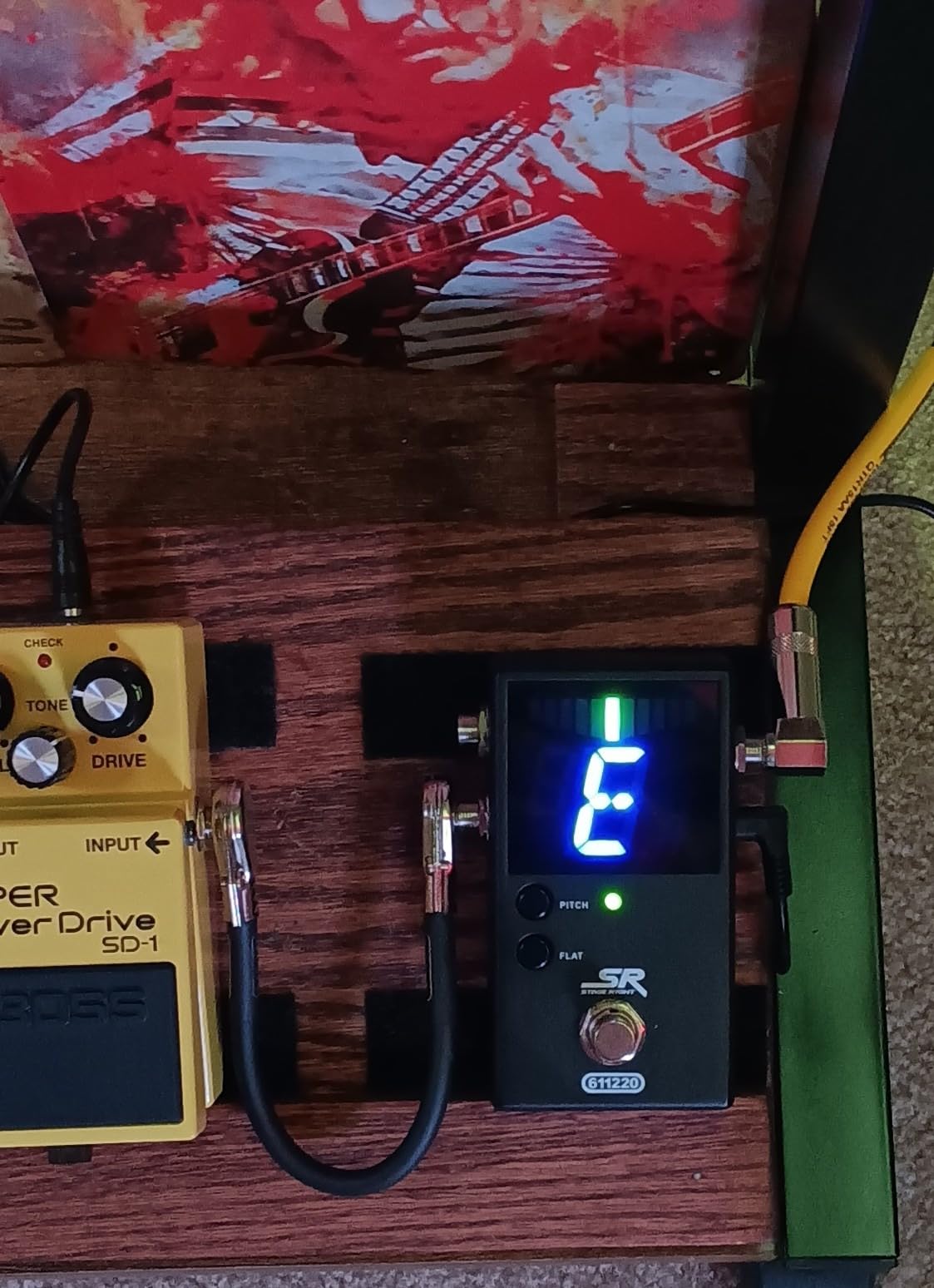 Monoprice Chromatic Pedal Tuner - Black, Normal & True-Bypass Outputs, Easy to Tune Your Bass & Guitars - Stage Right Series customer photo 1