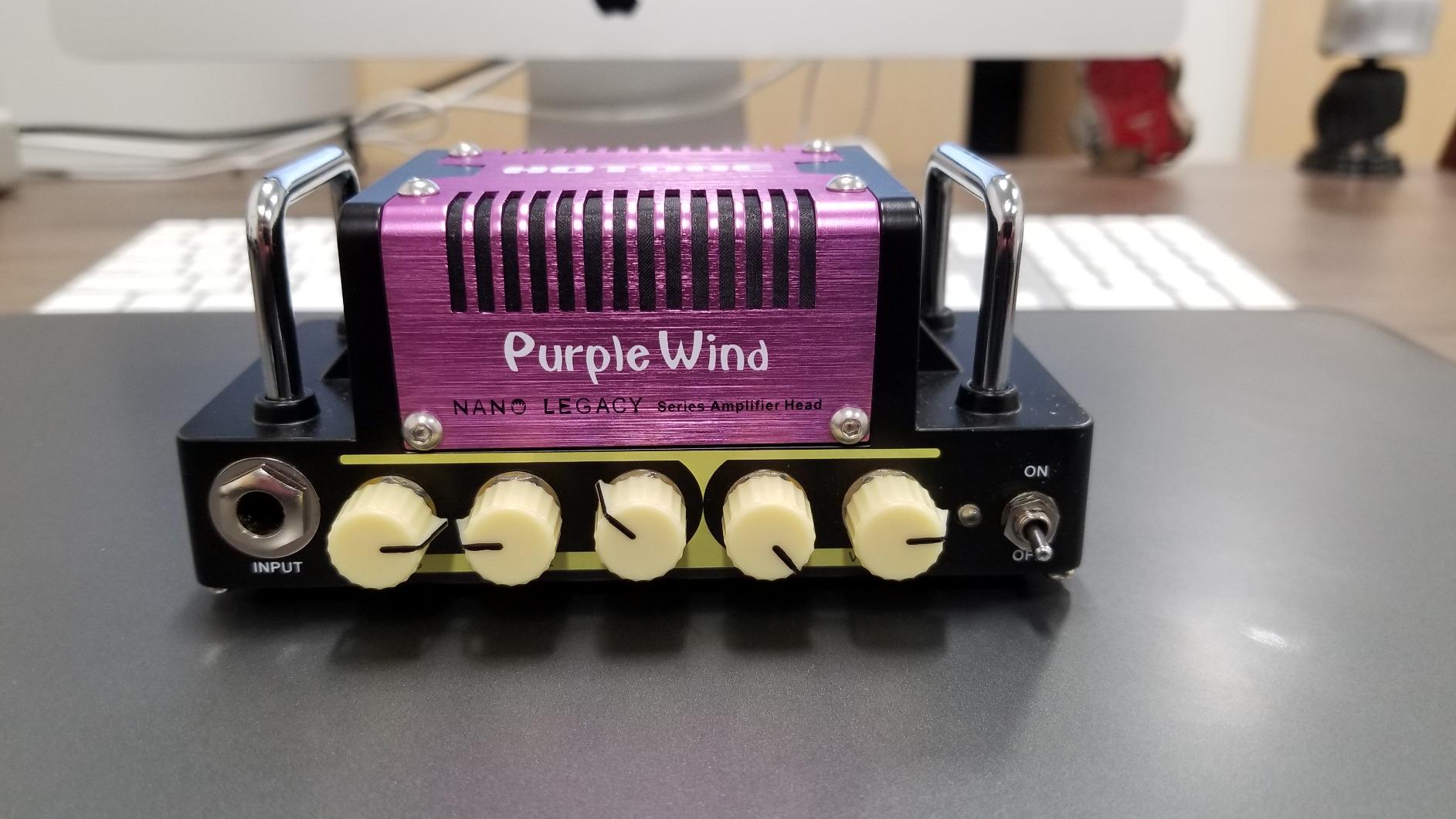 Hotone Nano Legacy Purple Wind 5-Watt Compact Guitar Amp Head with 3-Band EQ customer photo 2