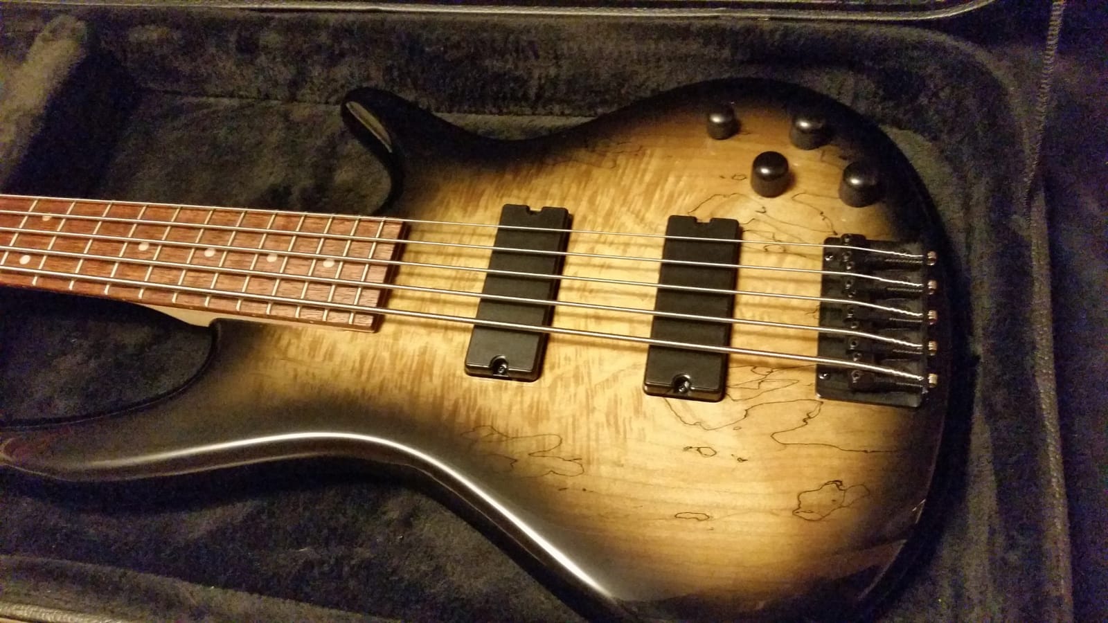 Ibanez GSR205SMNGT - Spalted Maple Top Natural Grey Burst customer photo 1