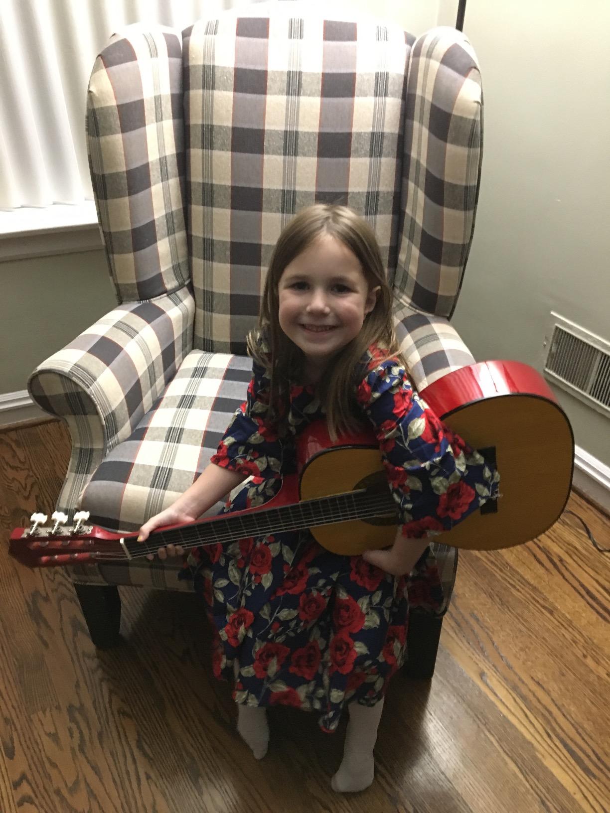 Music Alley 34 Inch Junior Classical Guitar for Kids, Natural customer photo 2