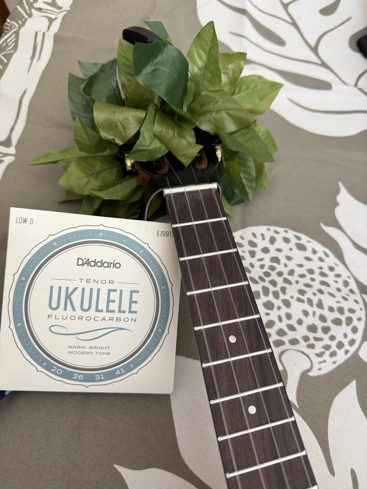 D'Addario Ukulele Strings Fluorocarbon Soprano/Concert EJ99SC, 4-String Set | D'Addario ukulele strings deliver warm tone, excellent intonation, tuning stability and long-lasting performance. customer photo 1