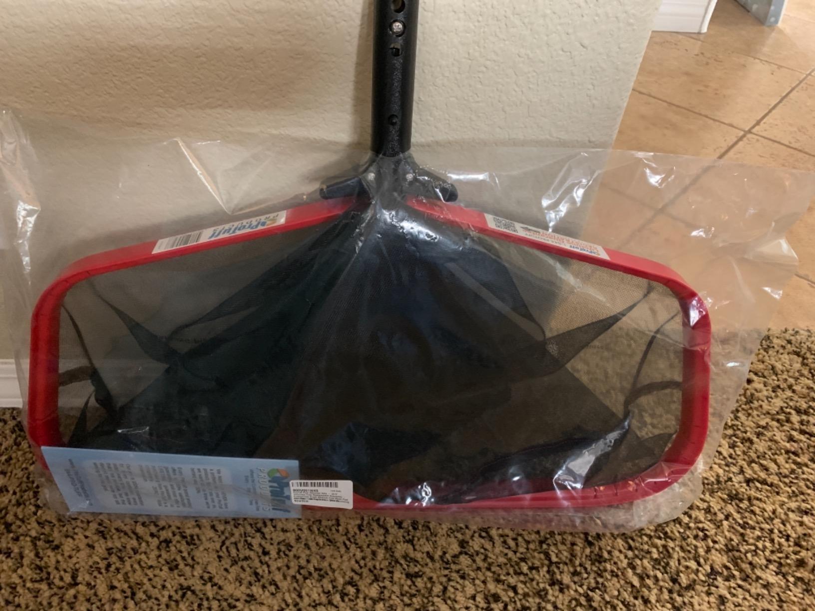 ProTuff 490 Promise 23.5in Wide Pro Pool Leaf Rake Net, Deep Bag Skimmer customer photo 2