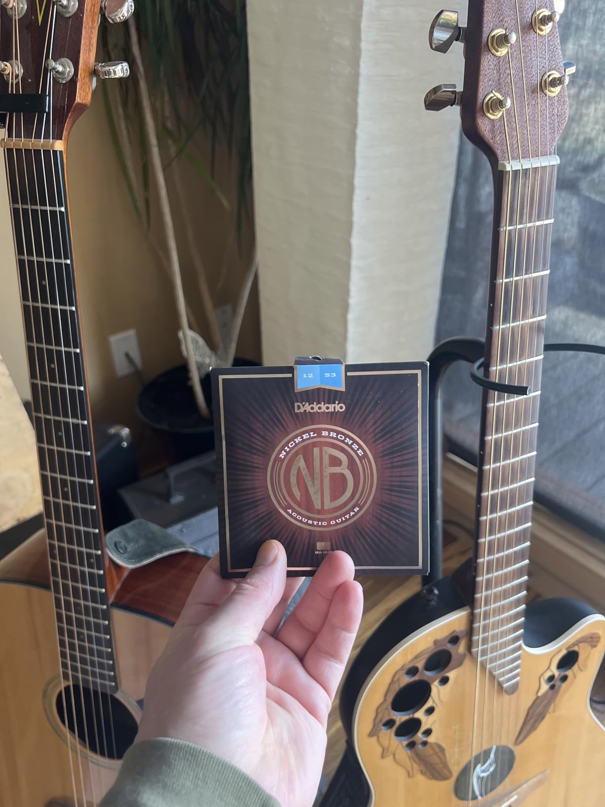D'Addario Nickel Bronze Acoustic Guitar Strings NB1253, 12-53 customer photo 1