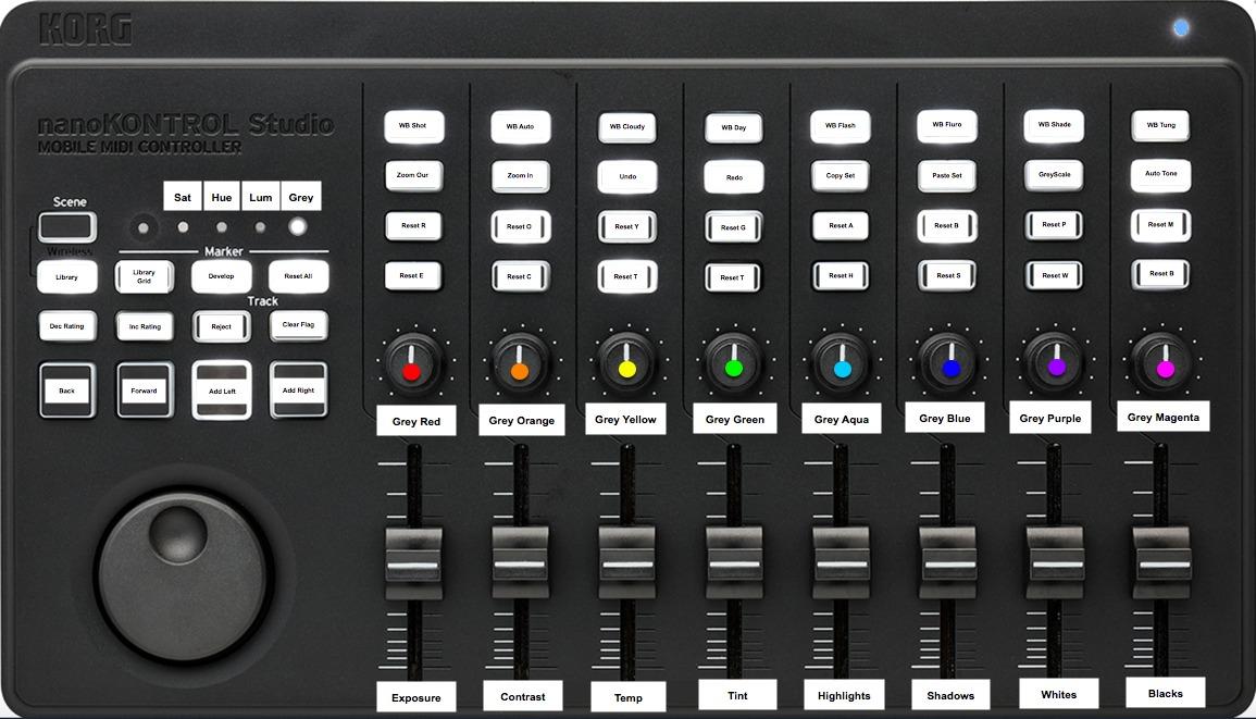 Korg Nanokontrol Studio Bluetooth/USB MIDI Control Surface w/ 8 Faders customer photo 2