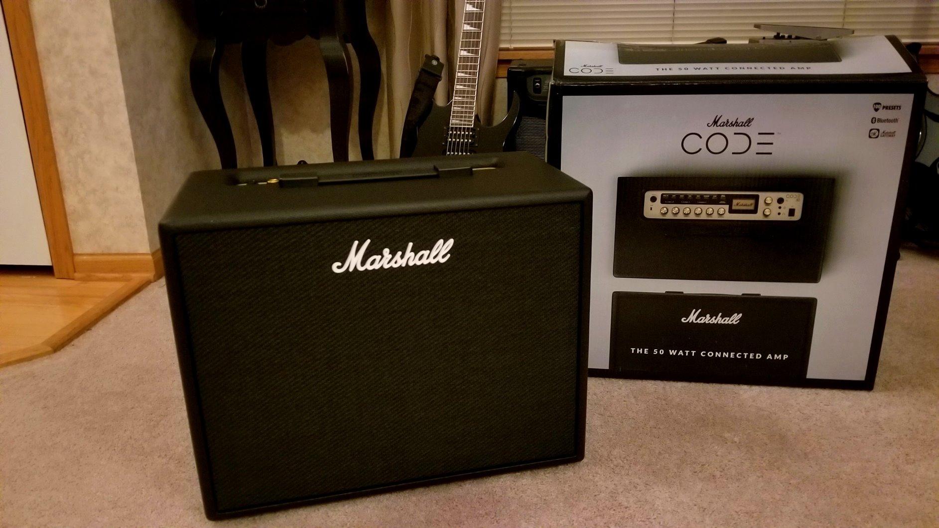 Marshall CODE50 Digital Combo Electric Guitar Amplifier - Black customer photo 2
