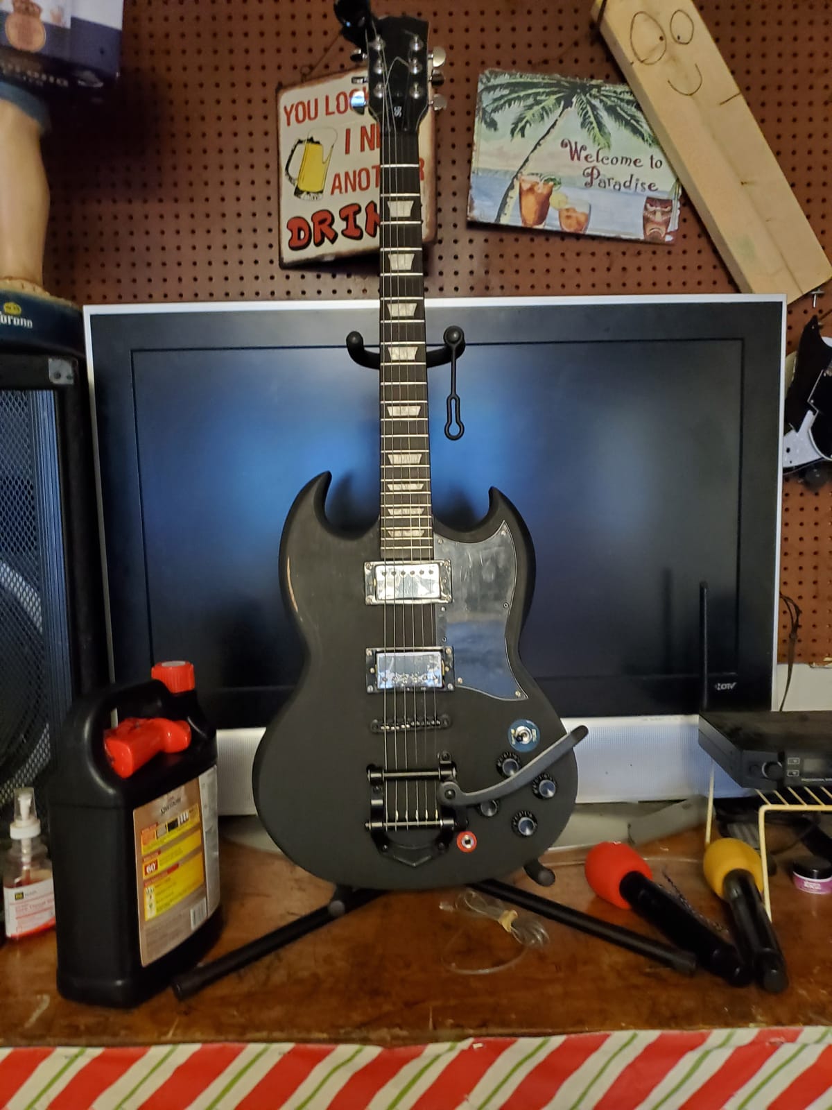 Solo SG Style DIY Guitar Kit, Mahogany Body, Maple Neck, SGK-1 customer photo 2