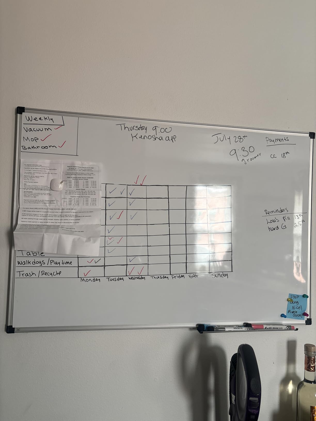XBoard Magnetic Dry Erase Board/Whiteboard, 36 X 24 Inches Double Sided White Board, Silver Aluminium Frame customer photo 1