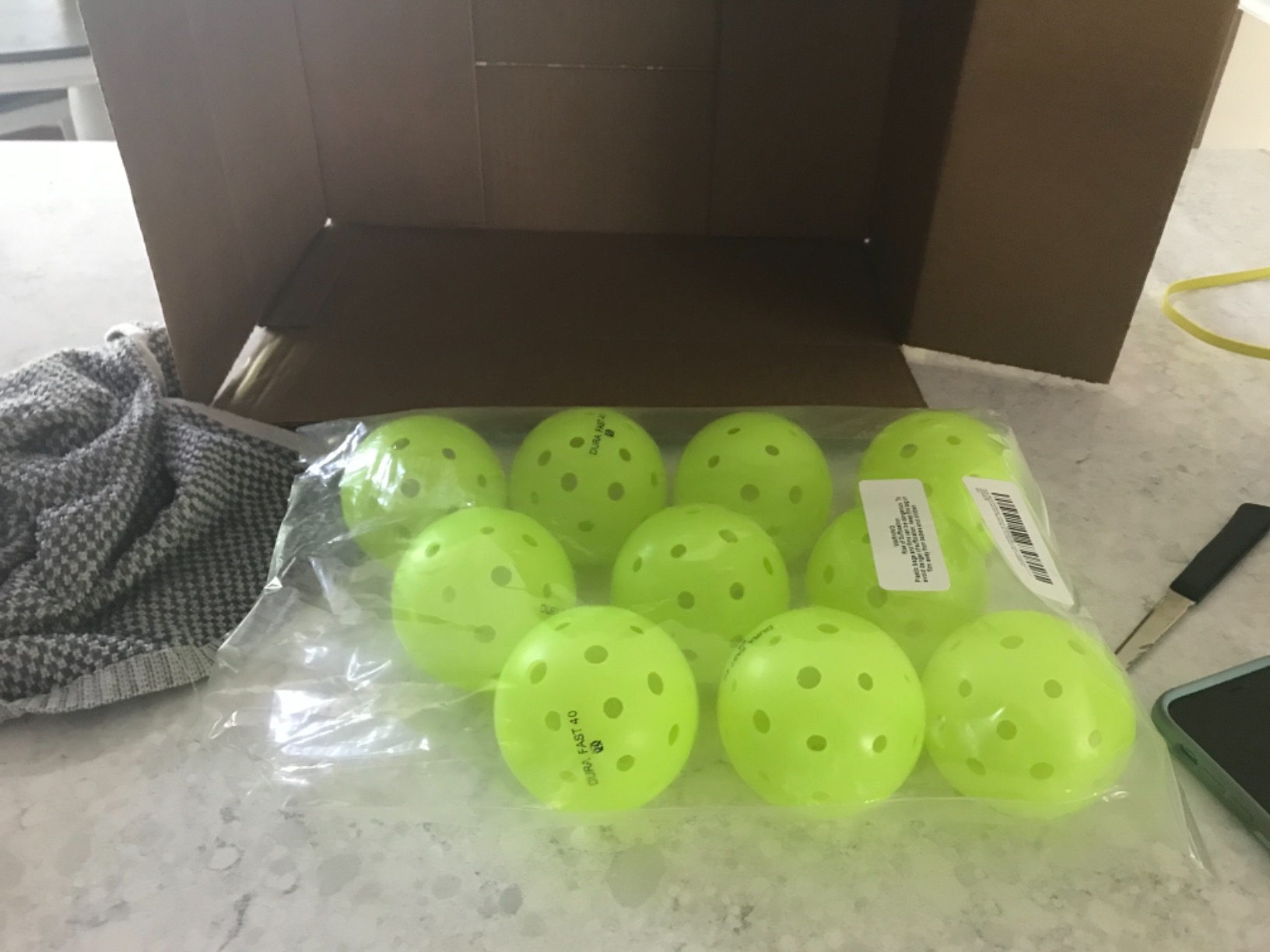 Pickleballs | Outdoor pickleball balls | Neon | Dozen/Pack of 12 | USAPA Approved and Sanctioned for Tournament Play, Professional Perfomance customer photo 1