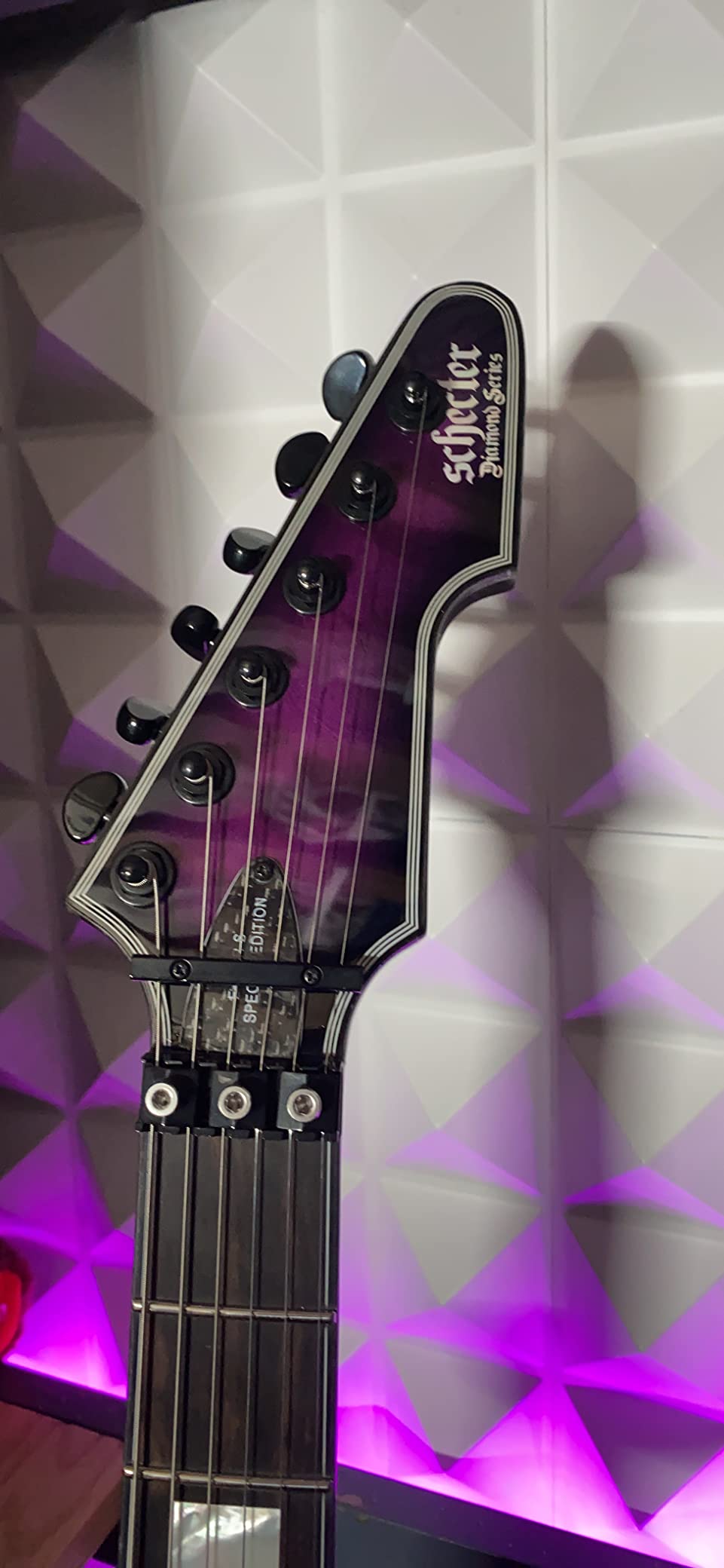 Schecter E-1 FR S Special Edition - Trans Purple Burst customer photo 1