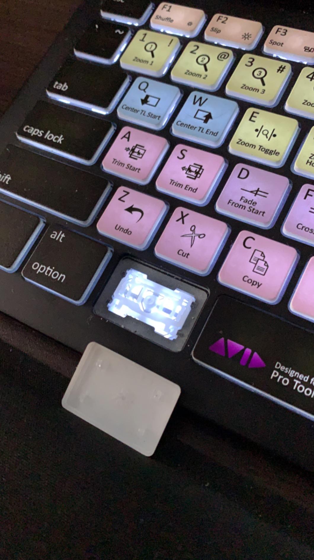 Editors Keys Avid Pro Tools Keyboard for Mac | Fully Backlit Mac Shortcut Keyboard | Genuine customer photo 1
