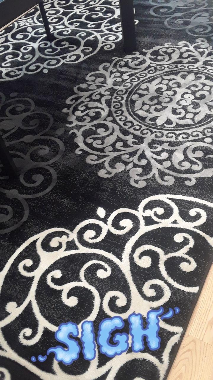 Rugshop Contemporary Modern Floral High Traffic Runner Rug Gray 2' x 7'2