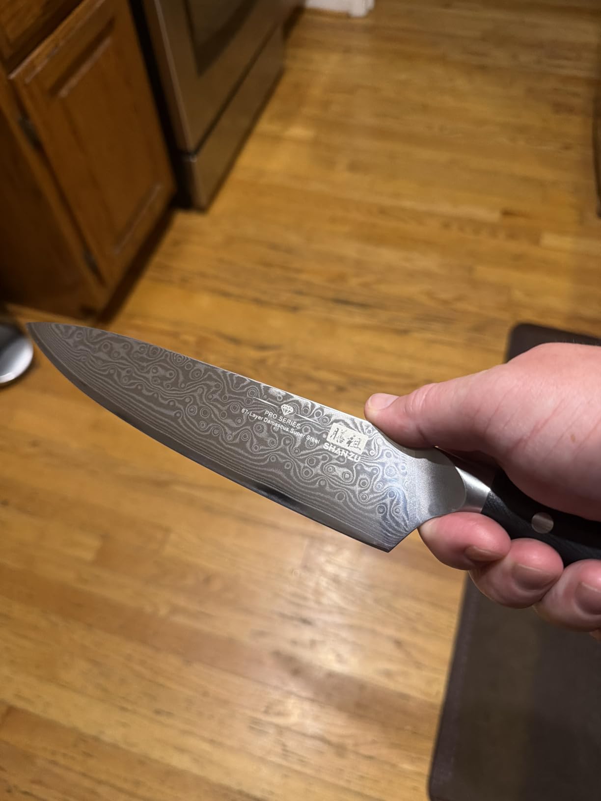 SHAN ZU Chef Knife 8 Inch Japanese Steel Damascus Kitchen Knife customer photo 2