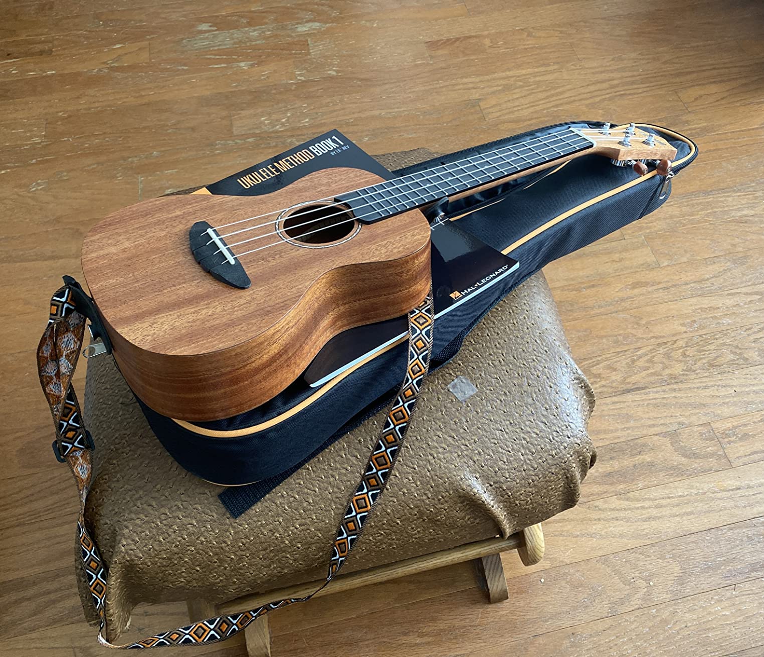Donner Tenor Ukulele Mahogany Professional 26 inch Ukelele Starter Bundle Kit with Free Online Lesson Gig Bag Strap Nylon String Tuner Picks Cloth DUT-1 Ukalalee Set customer photo 1