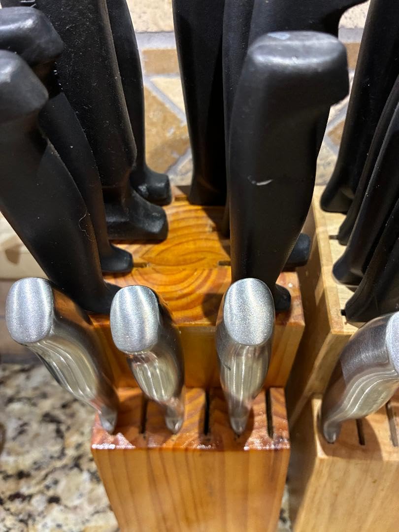 Steak Knife Set of 6, 4.5 inches Dishwasher Safe High Carbon Stainless Steel Knives, Silver customer photo 2