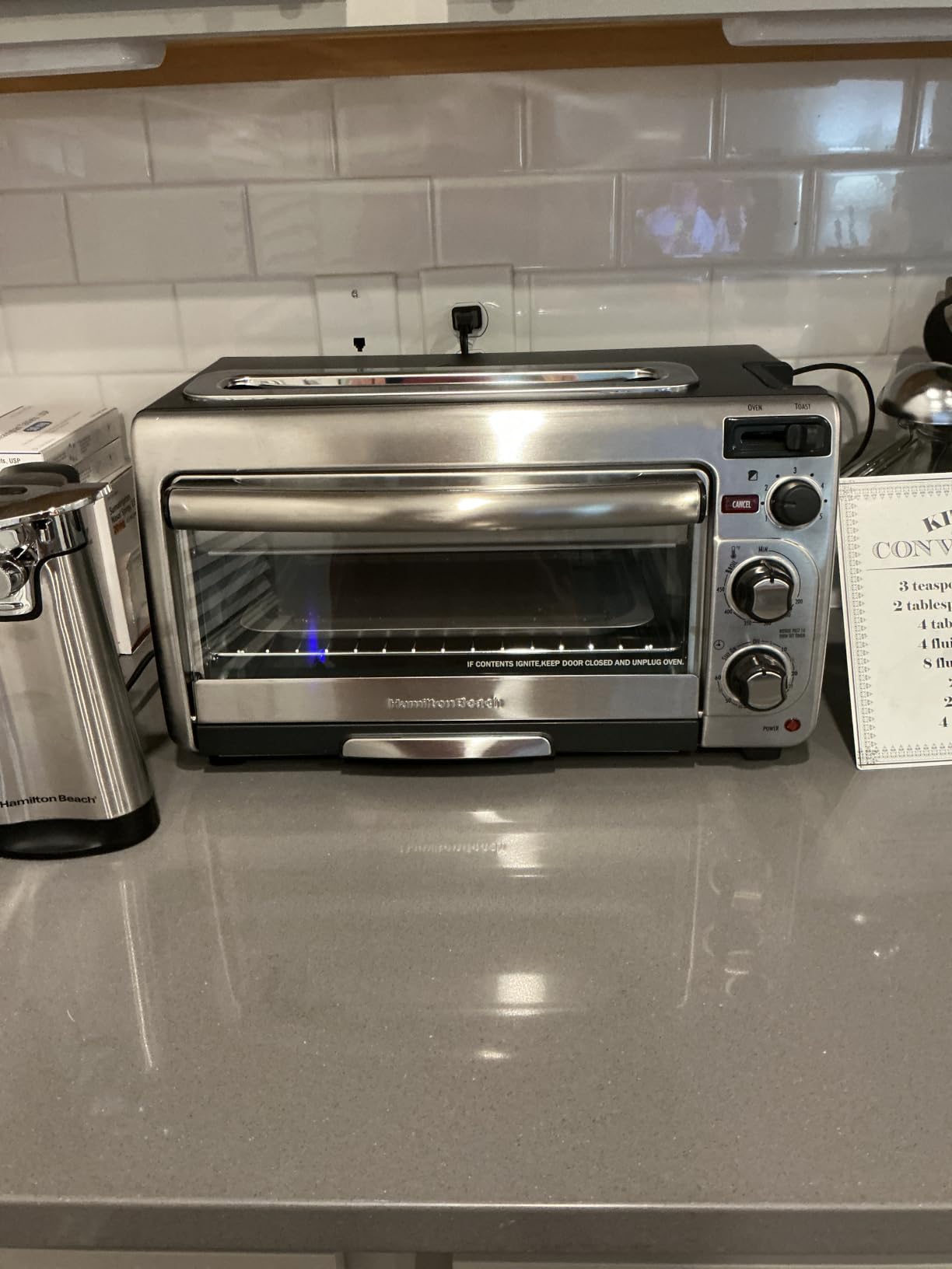 Hamilton Beach 2-in-1 Countertop Toaster Oven and Long Slot 2 Slice Toaster customer photo 2