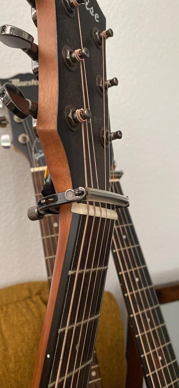 Paige 6-String Guitar Capo – Nickel, Proudly Made in the USA – Adjustable Tension, Ultra-Thin Design – Fits Standard Acoustic Guitars customer photo 1