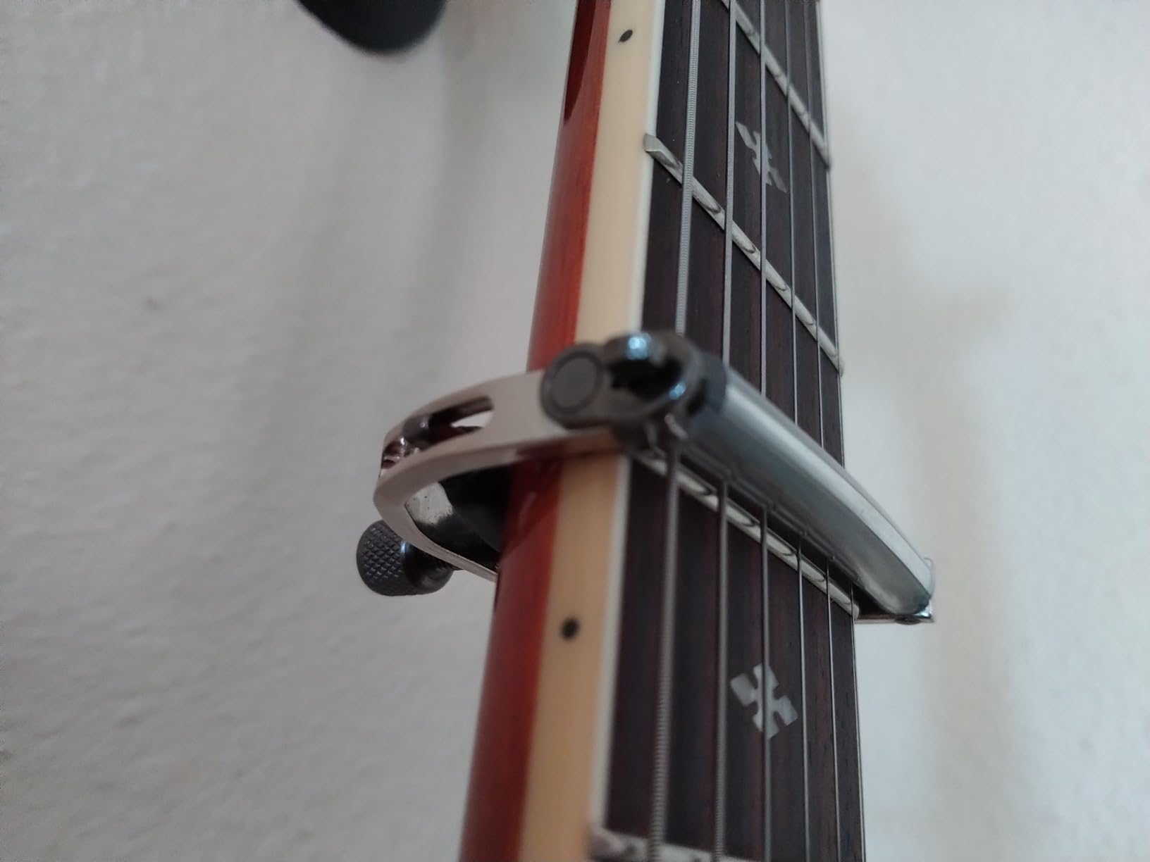 Paige 6-String Guitar Capo – Nickel, Proudly Made in the USA – Adjustable Tension, Ultra-Thin Design – Fits Standard Acoustic Guitars customer photo 2