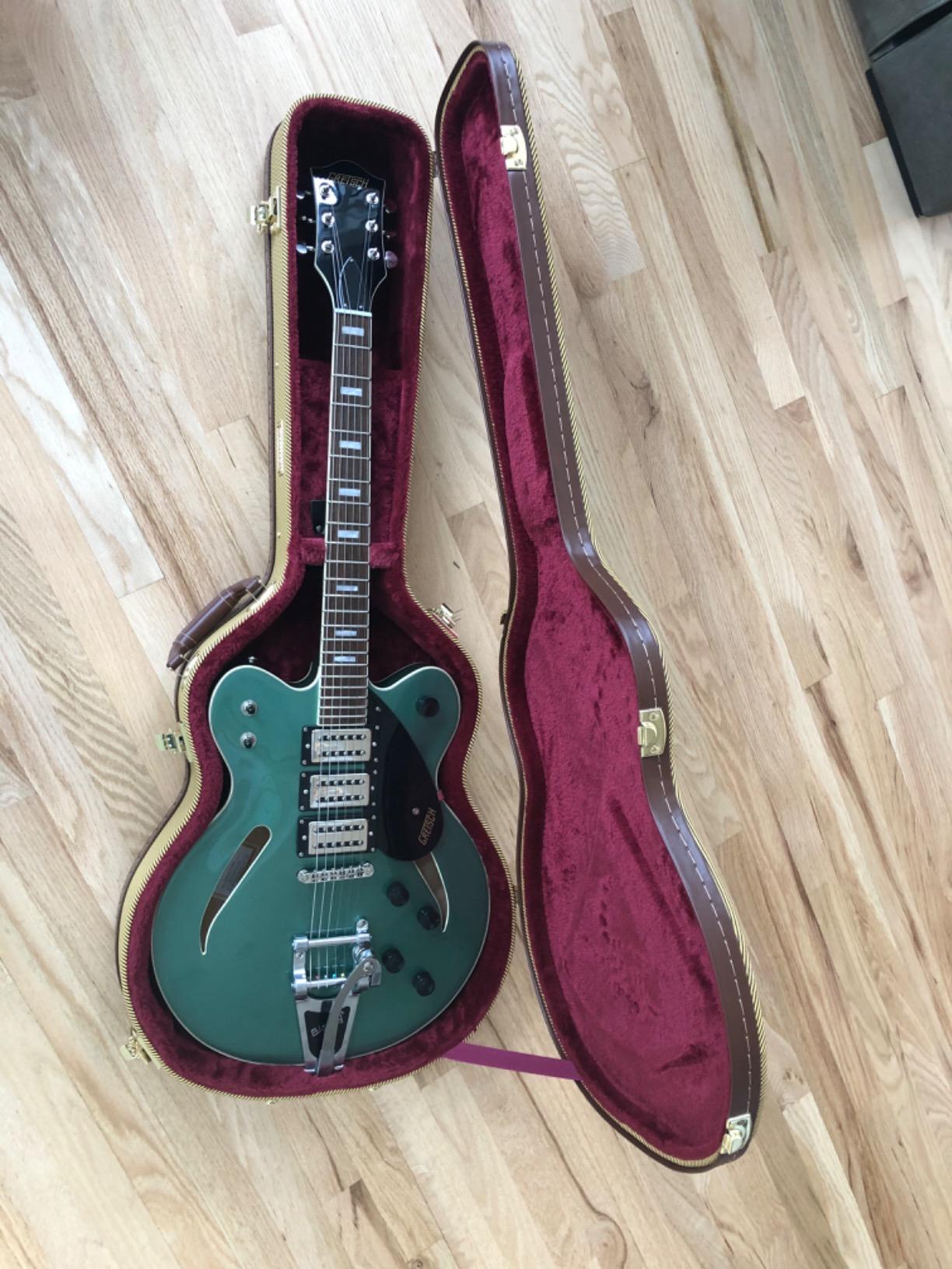 Crossrock Hardshell Arch Top Wood Case fits Les Paul Electric Guitars-Vinyl Tweed(CRW600LTW) customer photo 2