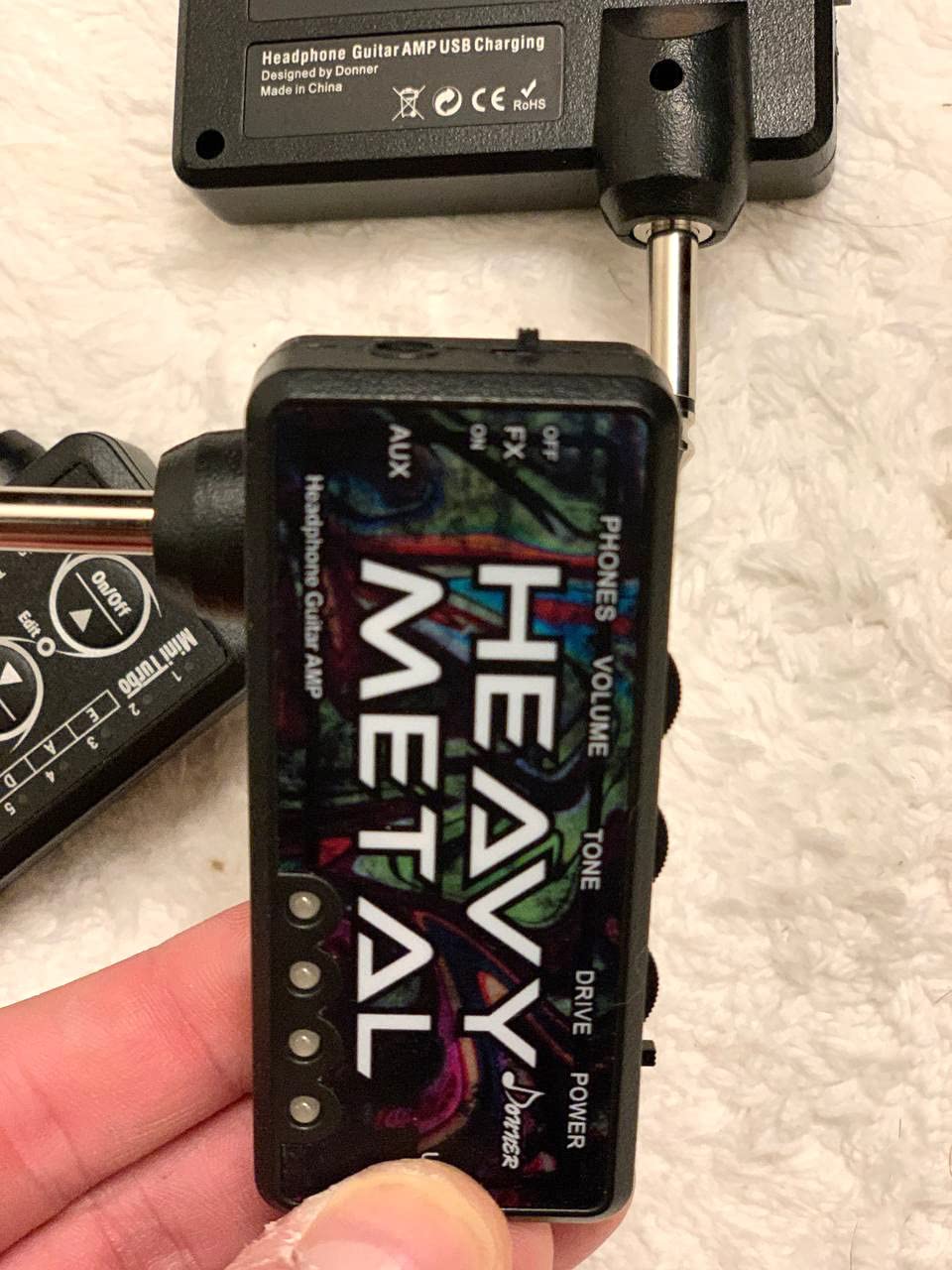 Donner Guitar Headphone Amp Heavy Metal USB Rechargeable Mini Pocket Headphone Amplifier for Electric Guitar customer photo 1