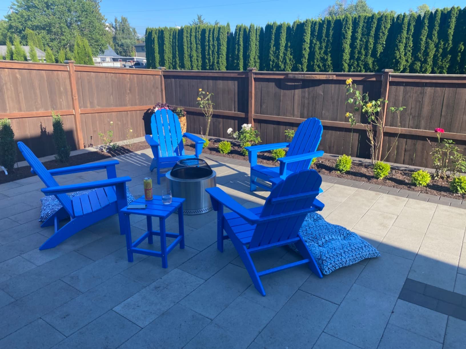 Polywood Vineyard Adirondack Chair, Green - Heavy Duty HDPE Patio Furniture for Outdoor, Deck, Garden, Fire Pit, Pool, Beach, Lawn, Backyard - Classic Comfort Lounge Seating customer photo 1