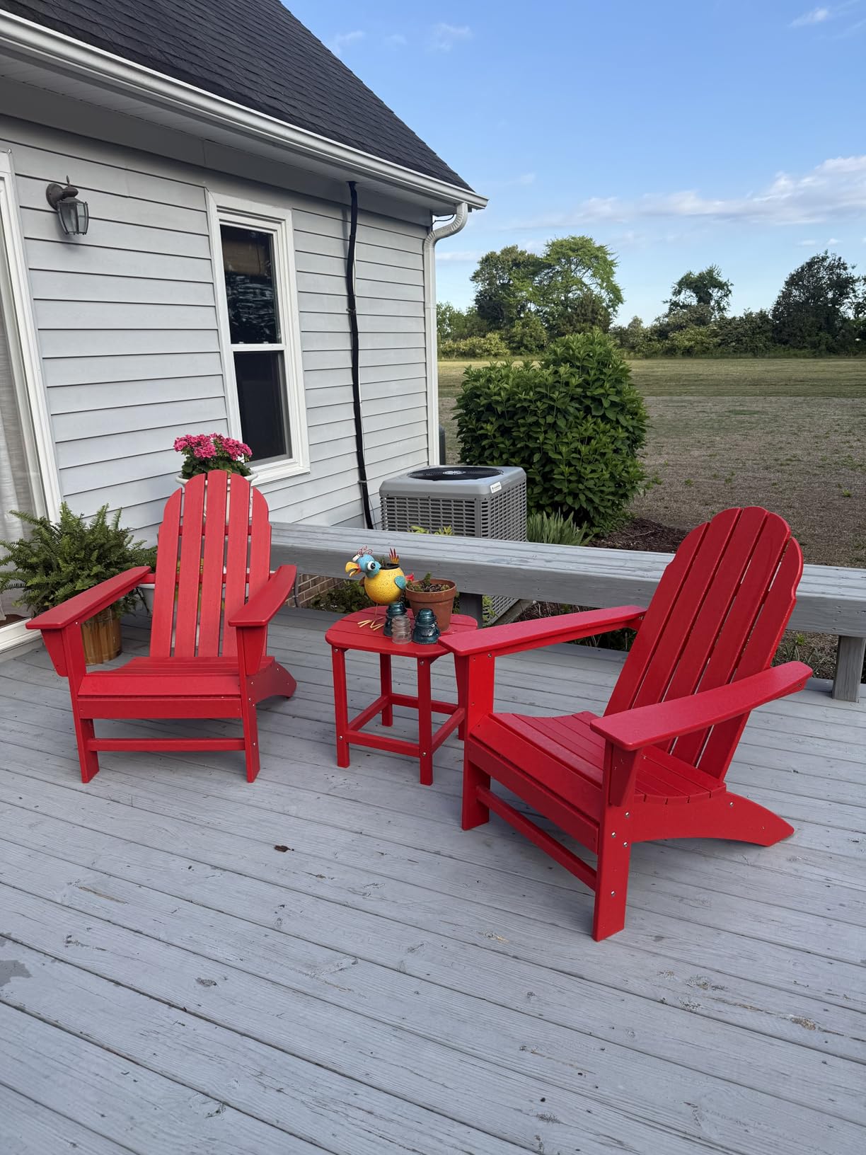 Polywood Vineyard Adirondack Chair, Green - Heavy Duty HDPE Patio Furniture for Outdoor, Deck, Garden, Fire Pit, Pool, Beach, Lawn, Backyard - Classic Comfort Lounge Seating customer photo 2