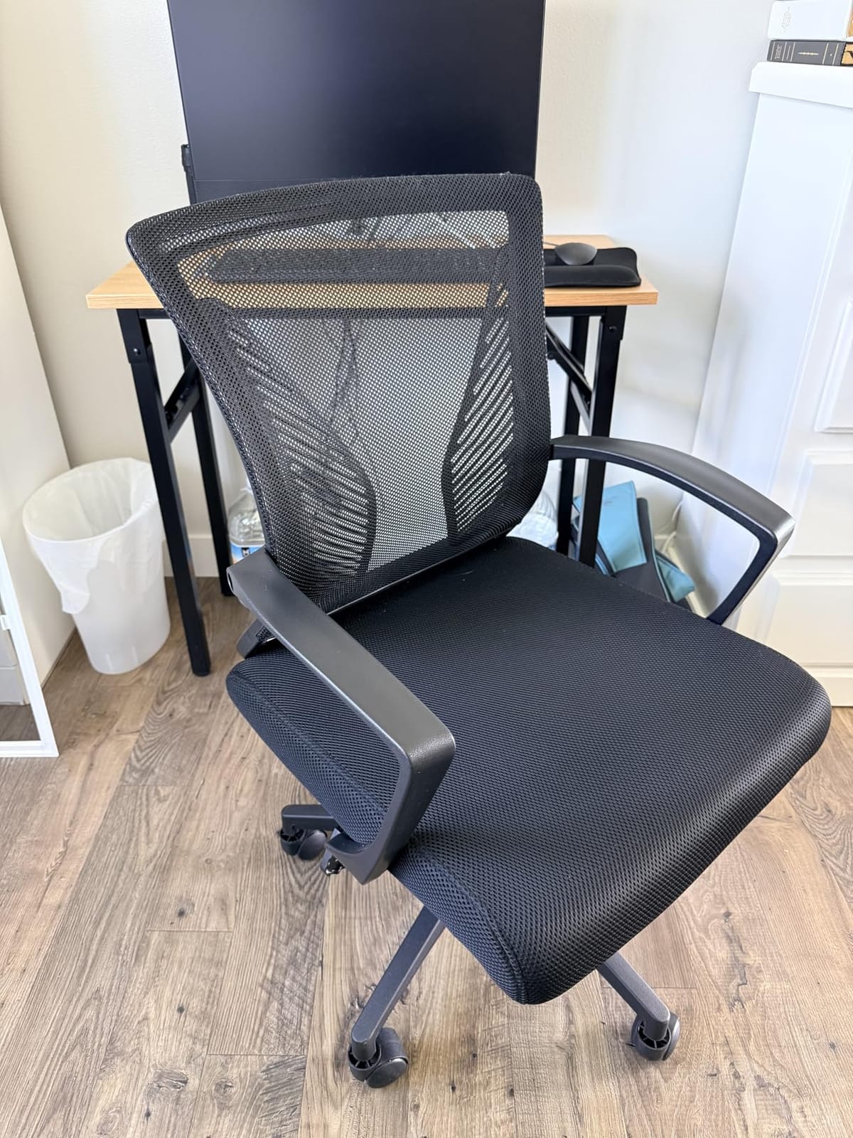 Furmax Office Chair,Ergonomic Computer Desk Mesh Chair,Lumbar Support,Black customer photo 1