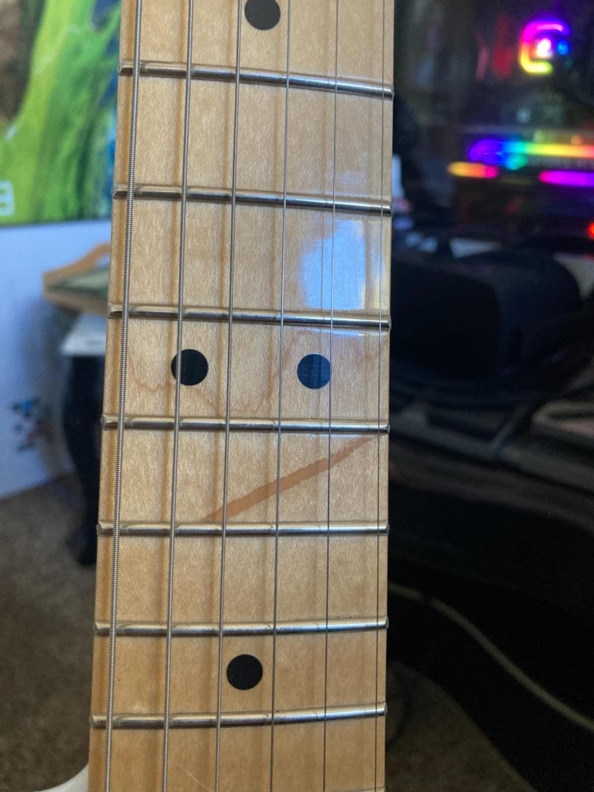 Fender Player Stratocaster SSS Electric Guitar, Polar White, Maple Fingerboard customer photo 2