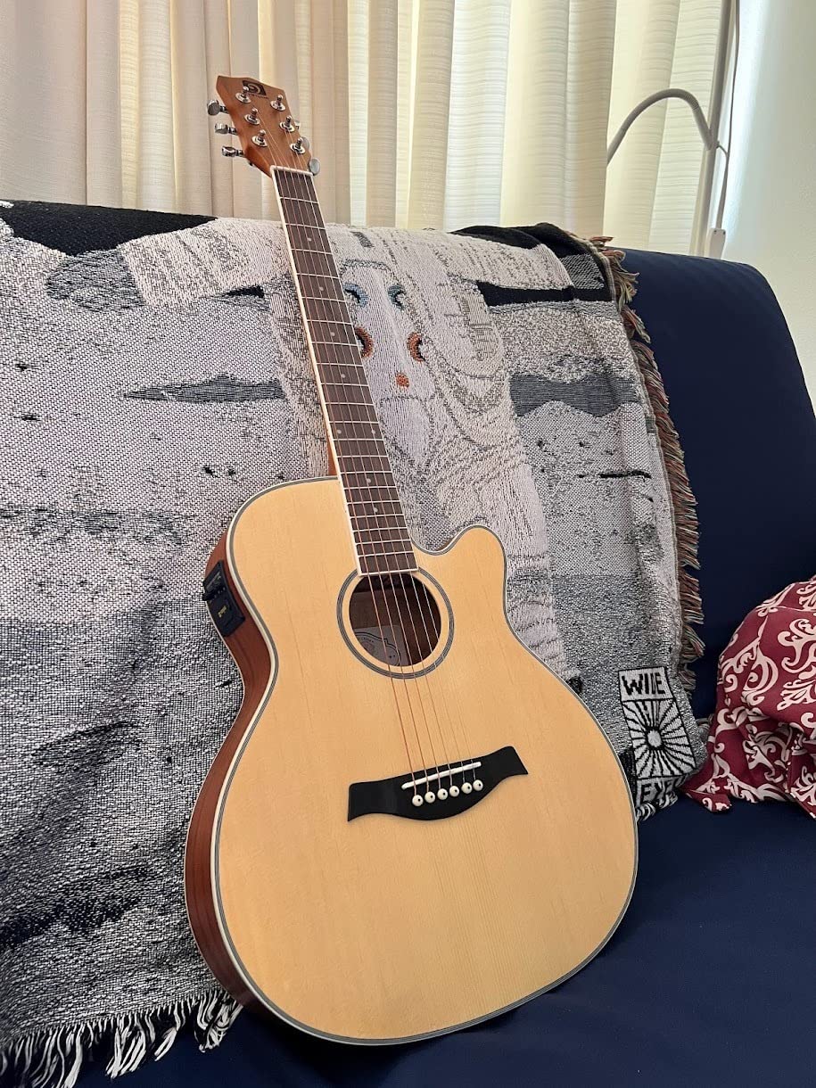 Vangoa 3/4 Acoustic Guitar Beginner Kit Spruce Top for Youth, Glossy Finish customer photo 1