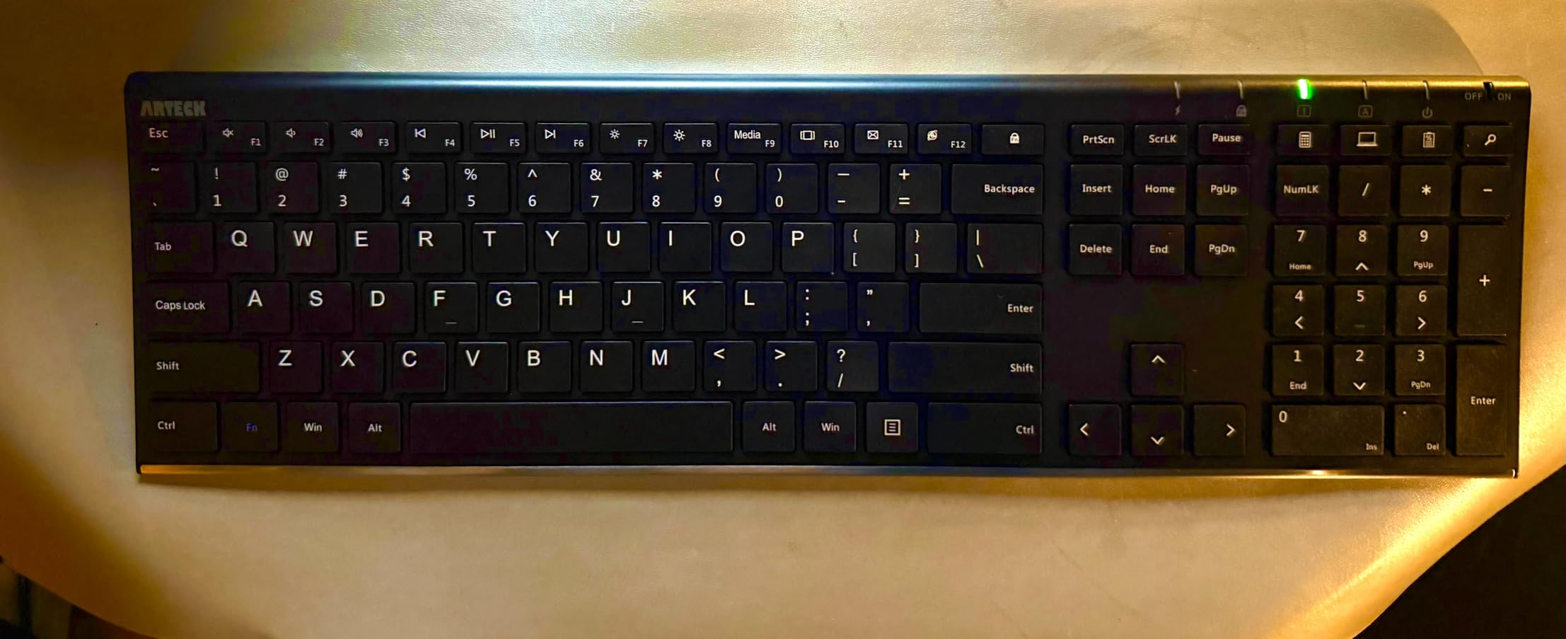 Arteck 2.4G USB Wireless Keyboard Full Size Keyboard for Computer/PC/Laptop customer photo 2