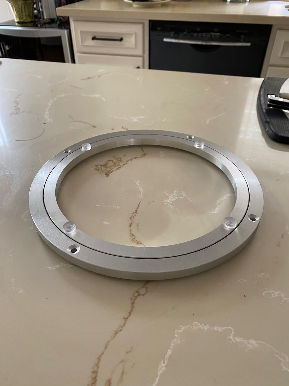 TamBee 20 Inch Lazy Susan Hardware Mute Turntable Bearing 450 LBS Load Capacity Heavy Duty Lazy Susan Parts Kit Rotating Ring Mechanism for Dining Tables, DIY Projects (Base Only) customer photo 1