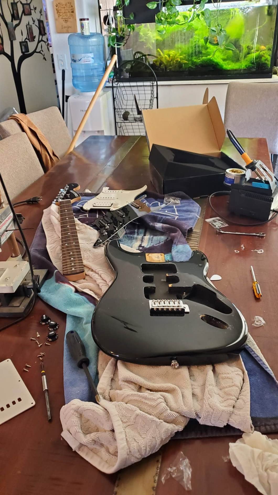 Musiclily Basic Pre-wired Loaded Standard ST-HSS Pickguard Set 3Ply Black customer photo 1