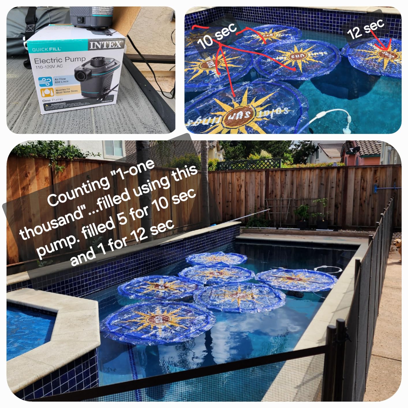 Solar Sun Rings 60-Inch UV Resistant Solar Pool Heater │ Above Ground & Inground Pools & Spas │ Sunburst │ 1-Pack customer photo 1