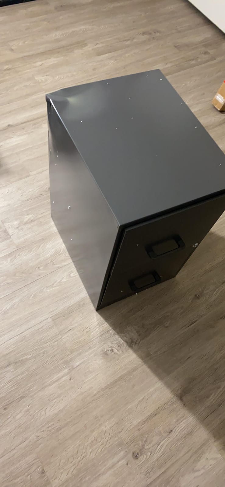 Staples 2-Drawer Vertical File Cabinet, Letter Size, Lockable, Black customer photo 2