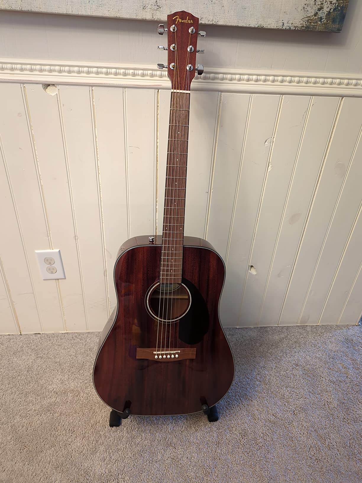 Fender CD-60S Dreadnought Acoustic Guitar, with 2-Year Warranty, Black customer photo 2