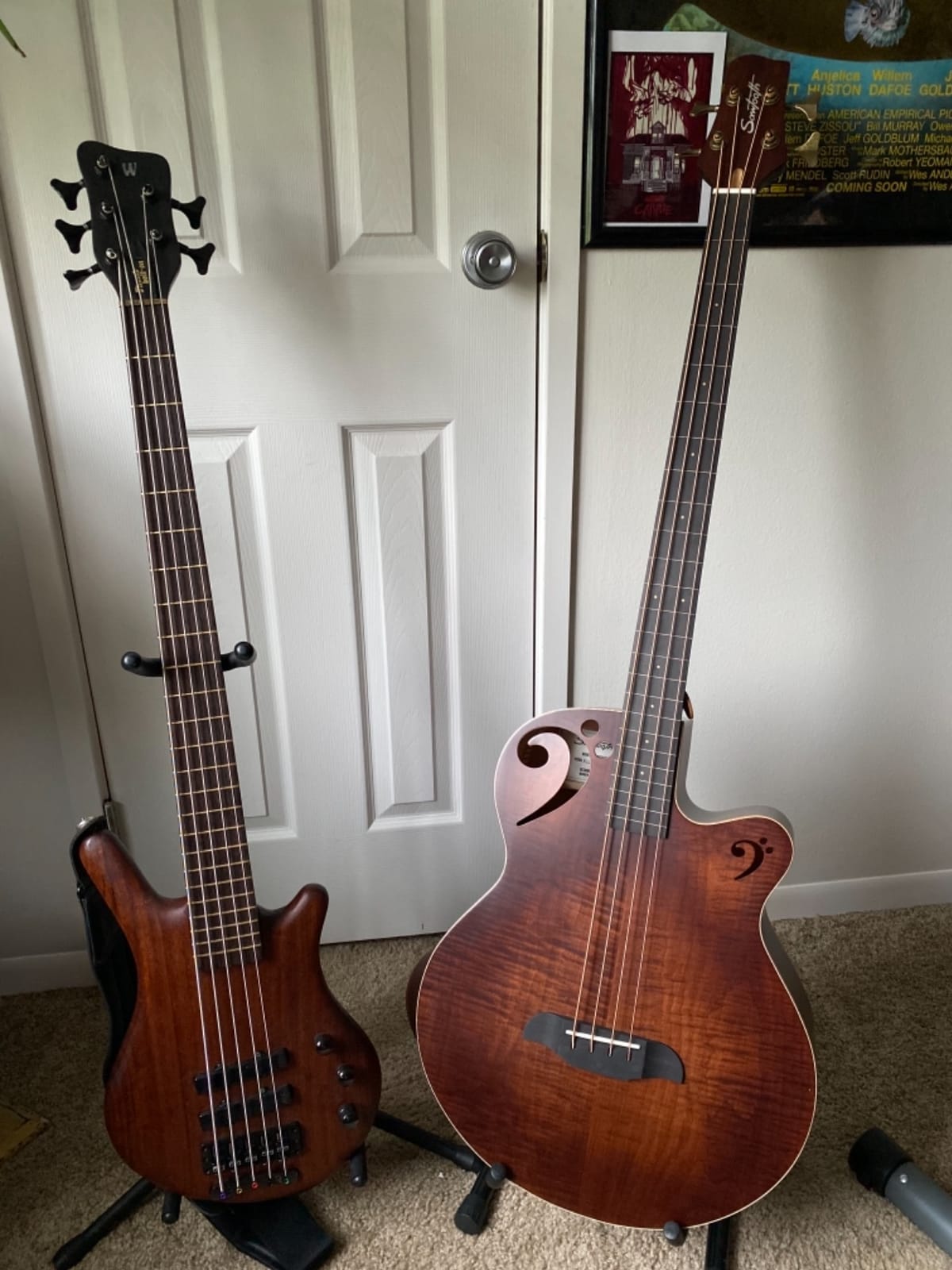 Sawtooth Rudy Sarzo Signature Fretless Acoustic-Electric Bass Guitar customer photo 2