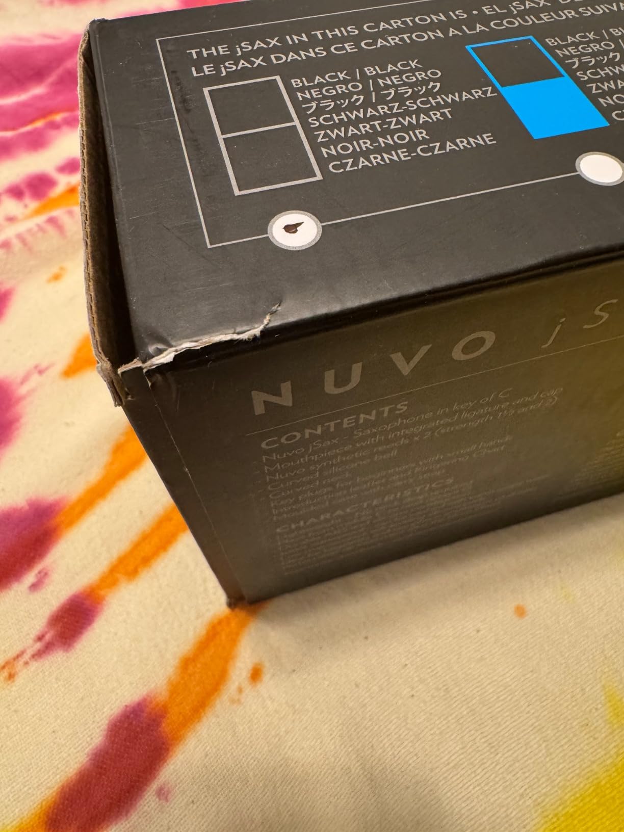 Nuvo jSax Beginner Saxophone, Black/Blue) customer photo 2